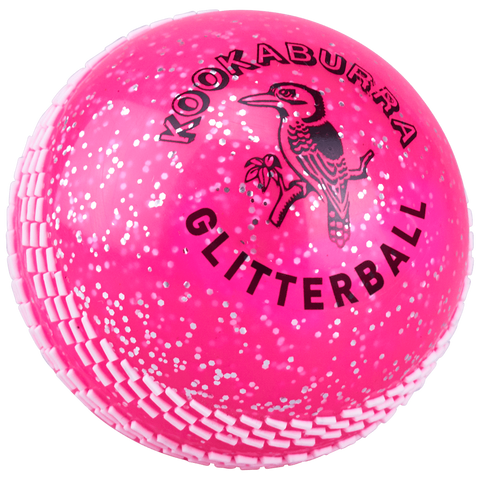 Kookaburra Glitter Ball - Pink, Red or Black (Pack of 6)